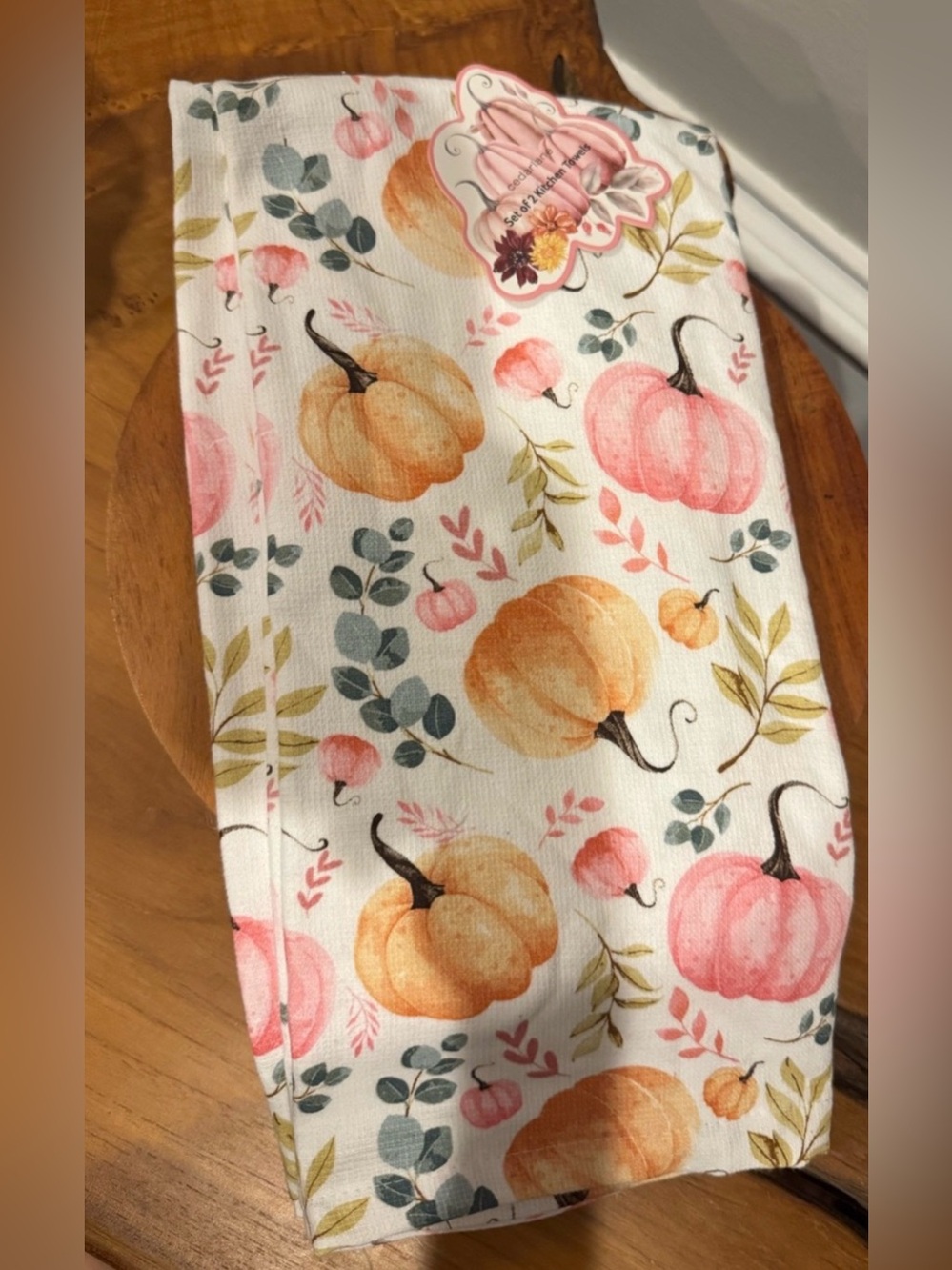 Pumpkin Kitchen Towels Set of 2